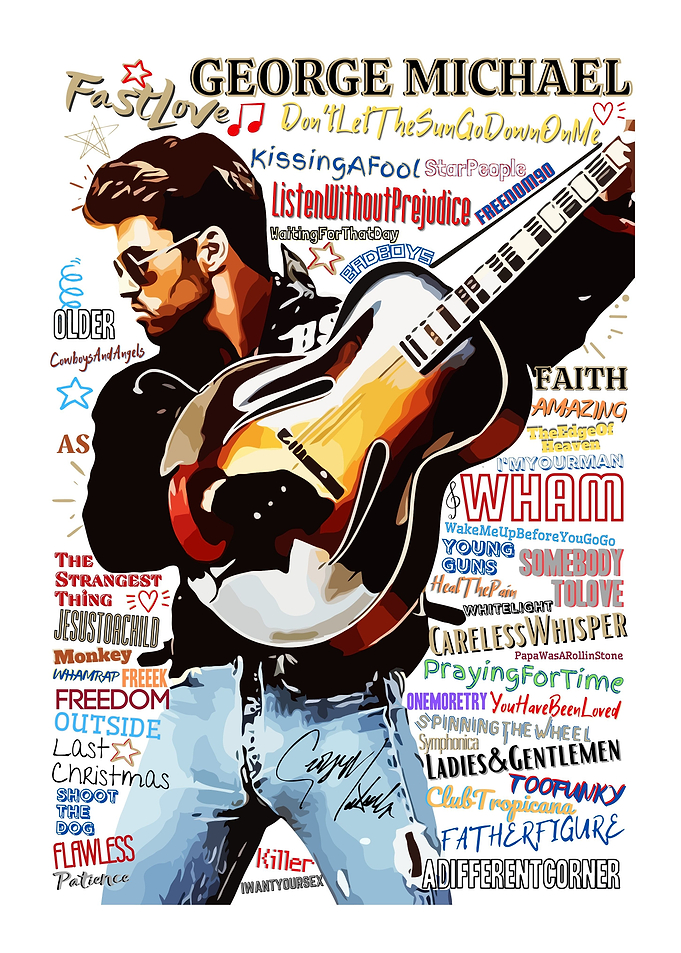 GEORGE MICHAEL POP ART