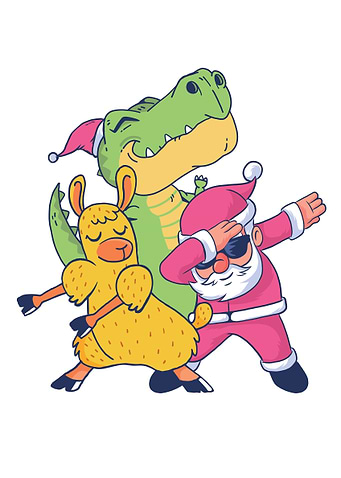 Christmas team dabbing