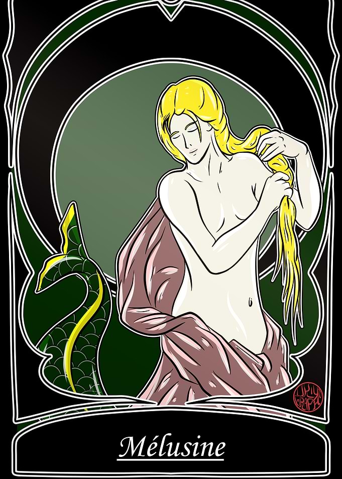 Melusine folklore Poitou