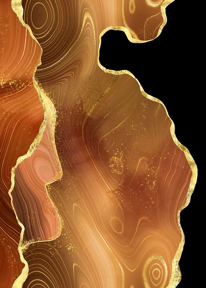 Orange Gold Agate Textu 03