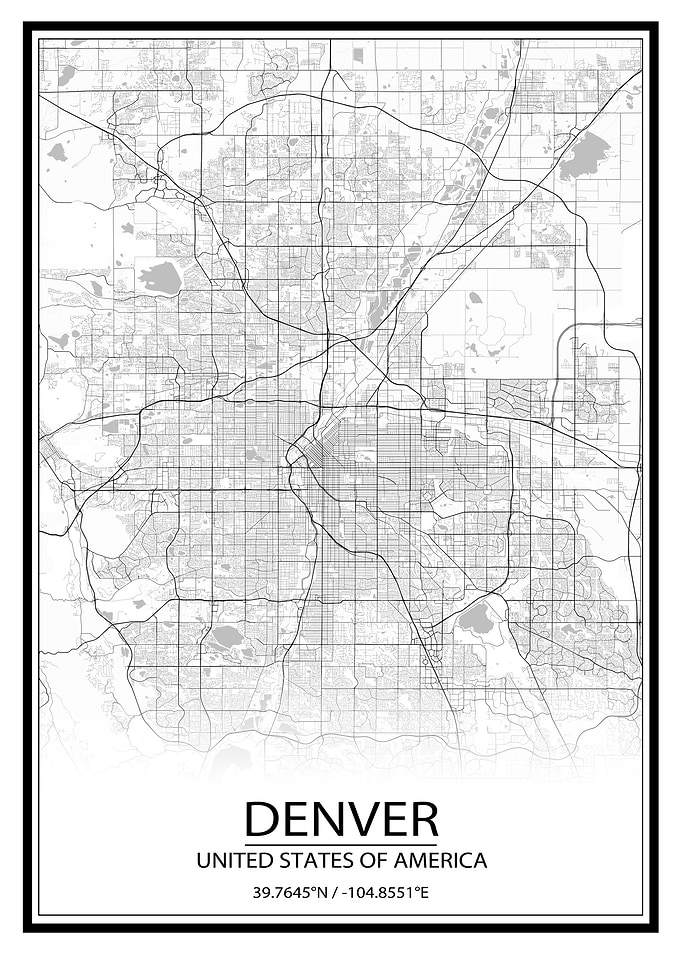 Denver White Map