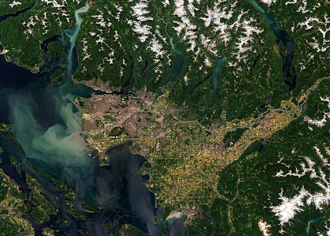 Vancouver from space