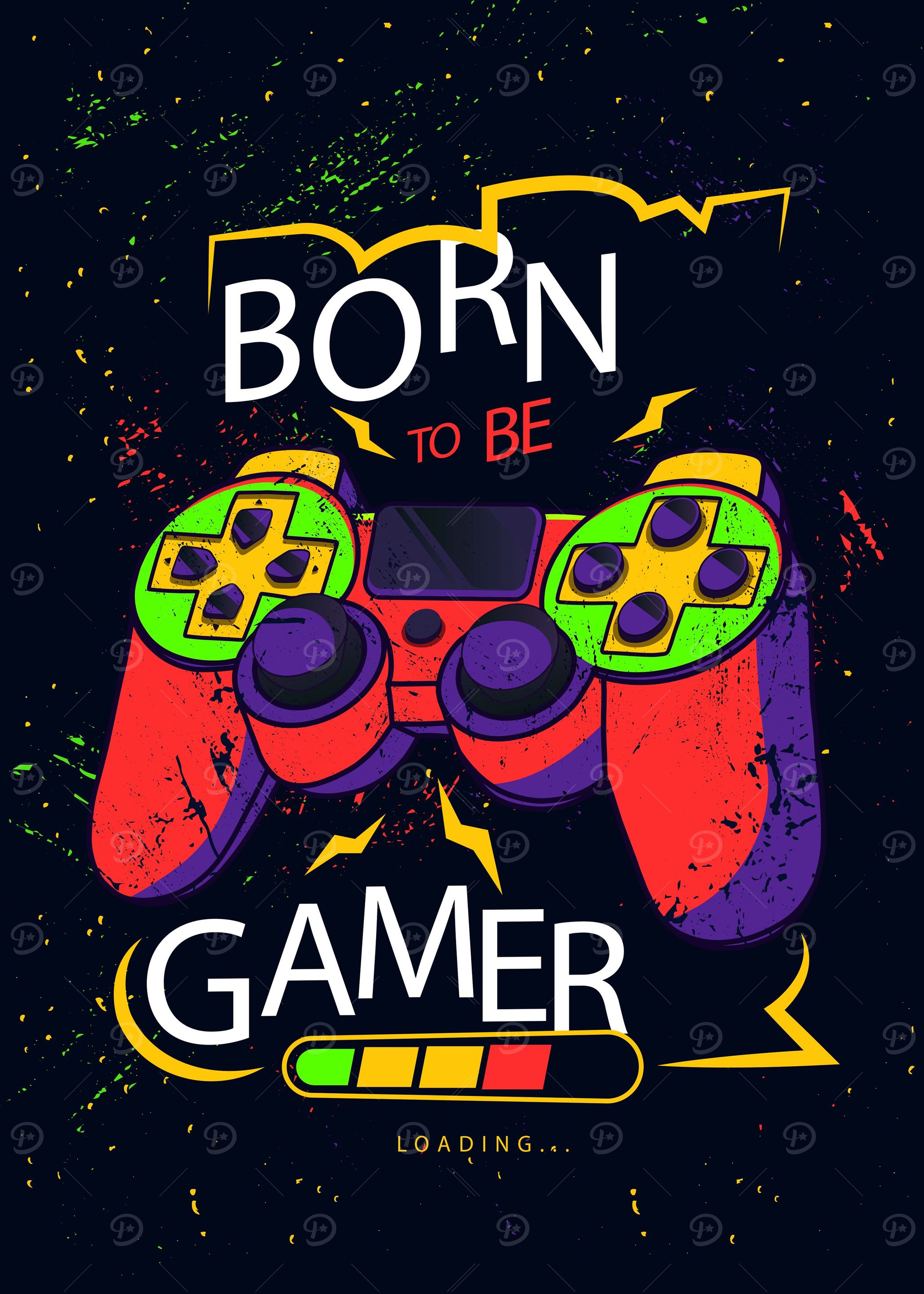 Born to be gamer poster
