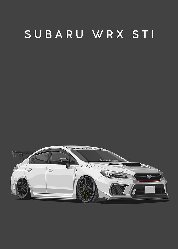 SUBARU WRX STI WHITE