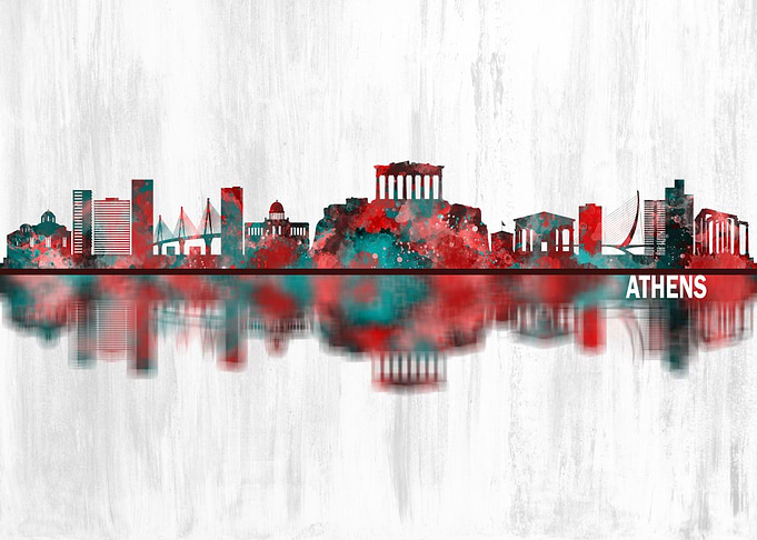 Athens Greece Skyline