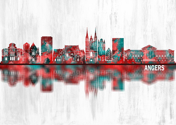 Angers France Skyline