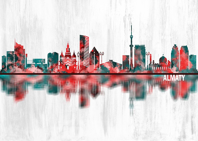 Almaty Kazakhstan Skyline
