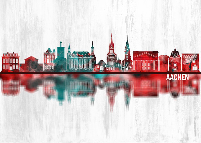 Aachen Germany Skyline