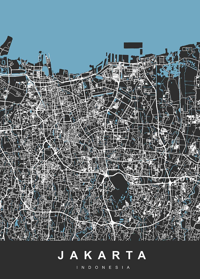 JAKARTA City Map Indonesia