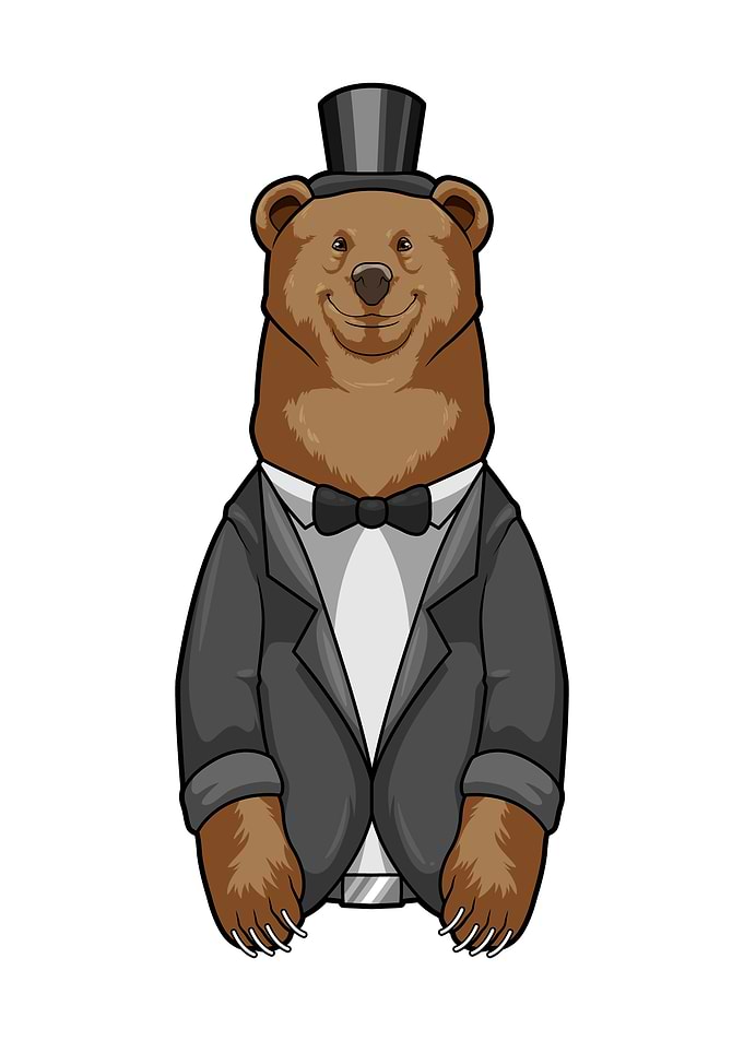 Bear Wedding Groom