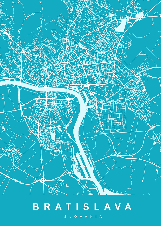 BRATISLAVA Map Slovakia