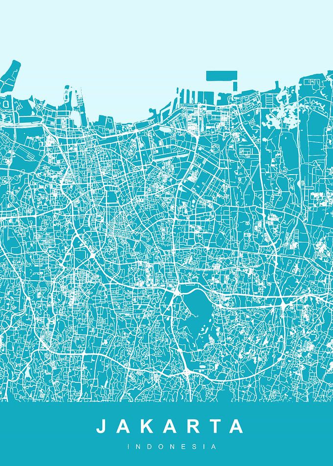 JAKARTA City Map Indonesia