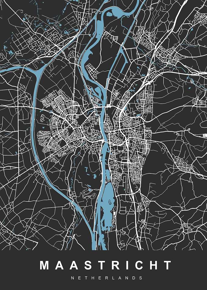 MAASTRICHT Map Netherlands
