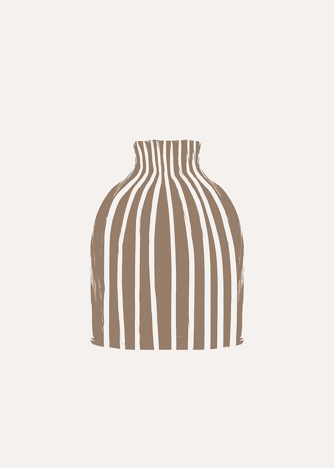 Abstract Striped Vase