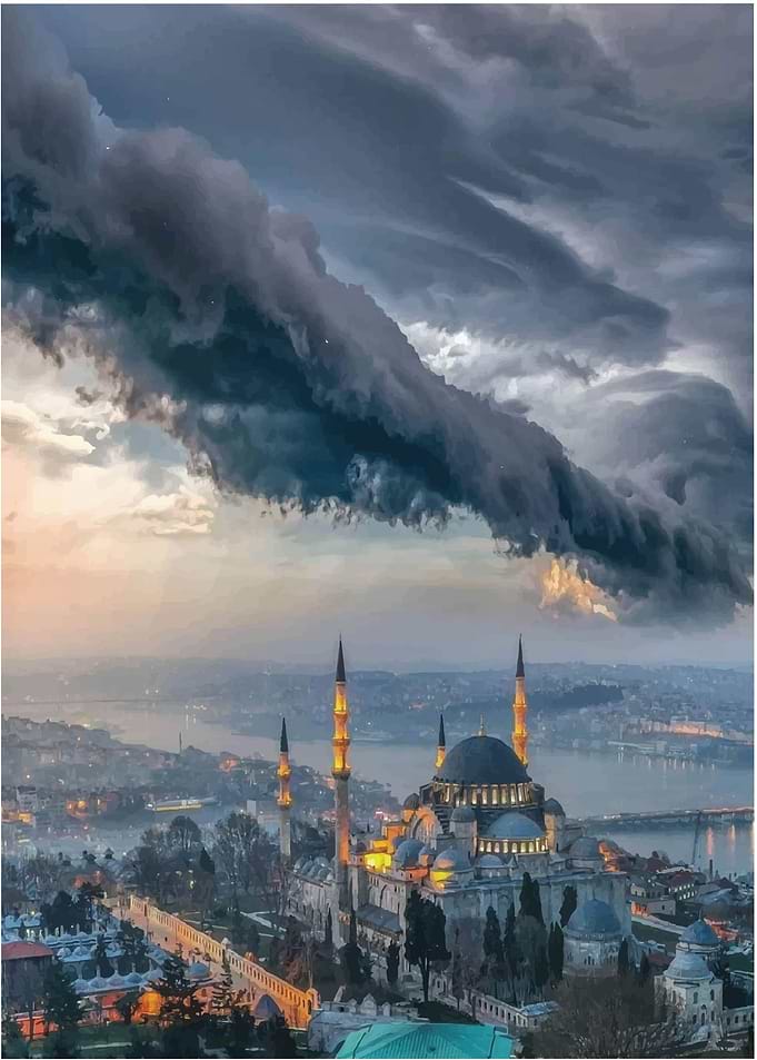 Mosque Water colored 2