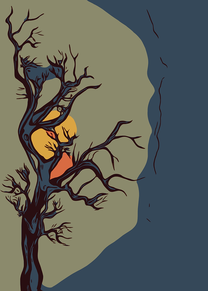 Lonely Night Illustration