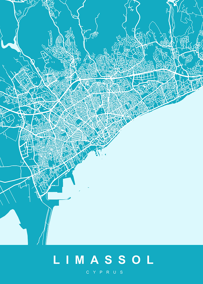 LIMASSOL Map Cyprus