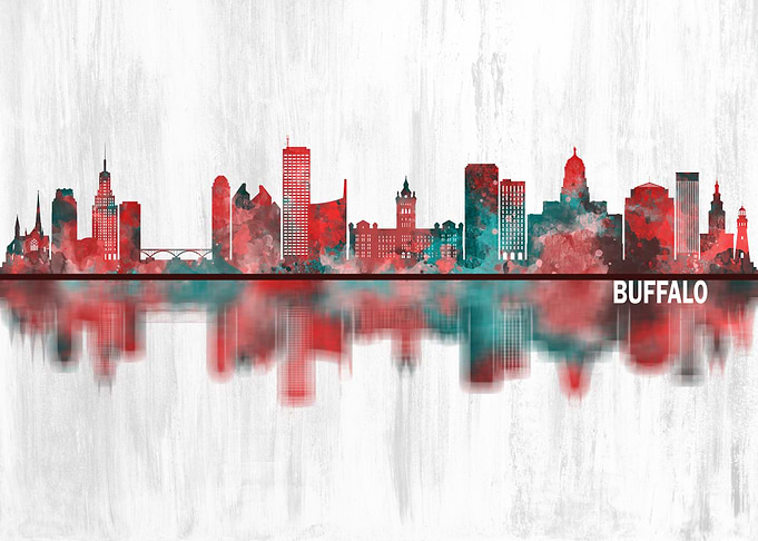 Buffalo New York Skyline