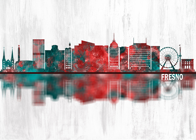 Fresno California Skyline