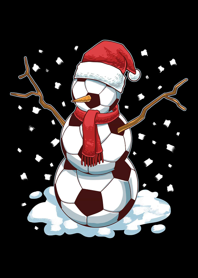Funny Christmas Soccer Bal