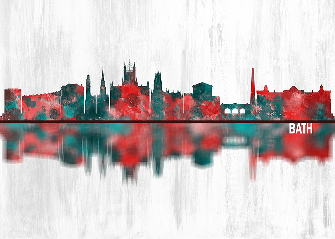 Bath England Skyline