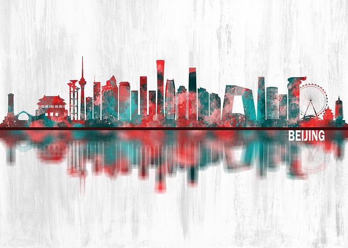 Beijing China Skyline