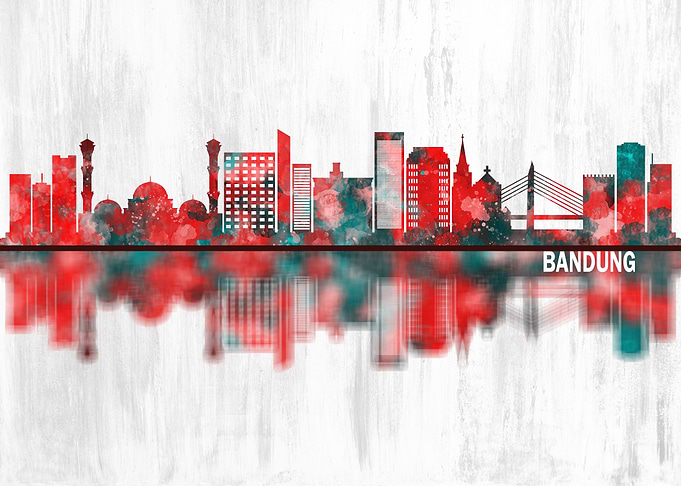 Bandung Indonesia Skyline