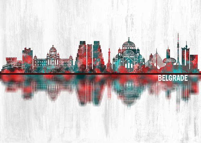 Belgrade Serbia Skyline