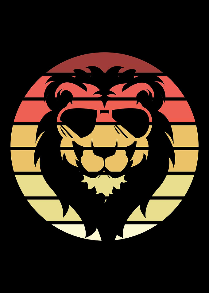 Lion Retro Vintage