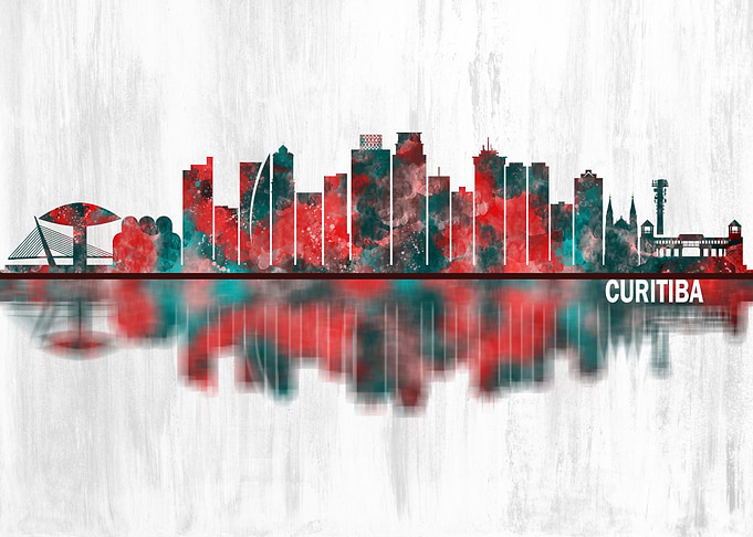 Curitiba Brazil Skyline