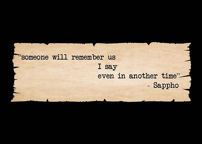 Dark Academia Sappho Poet