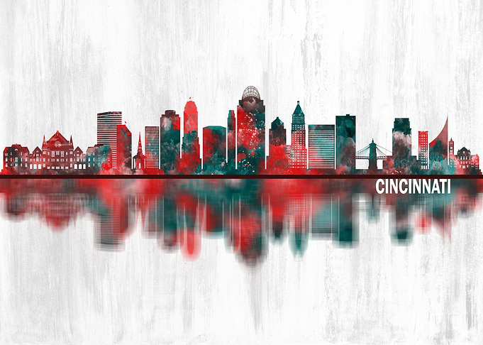Cincinnati Ohio Skyline