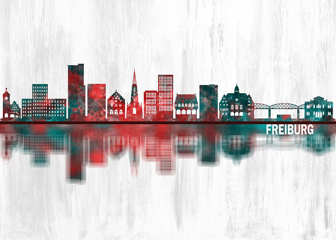 Freiburg Germany Skyline
