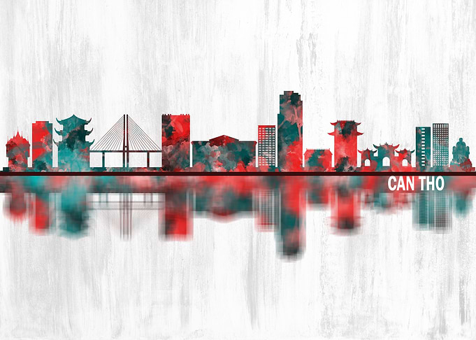 Can Tho Vietnam Skyline
