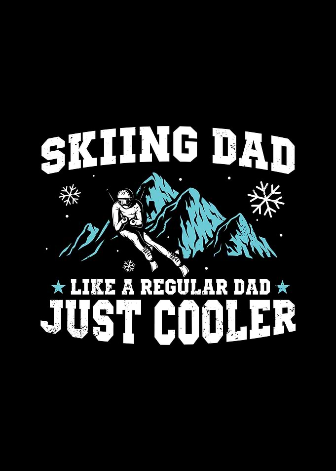 Skiing Dad Skier Ski Gifts
