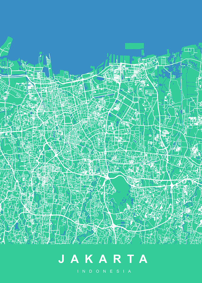 JAKARTA Map Indonesia