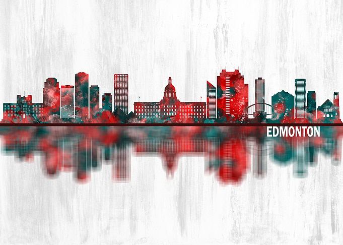 Edmonton Canada Skyline