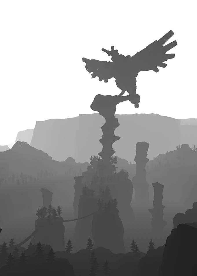 Monochrome Crow