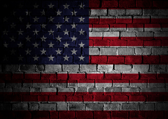 Flag of USA Grunge Style