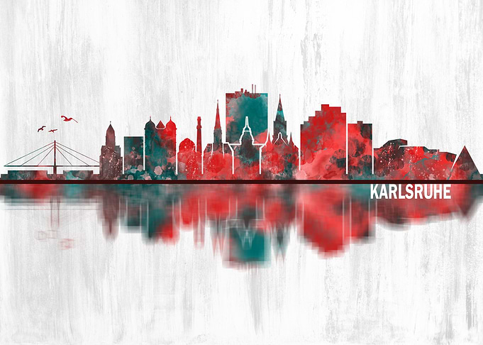 Karlsruhe Germany Skyline