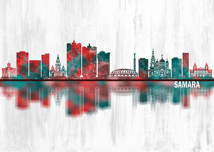 Samara Russia Skyline