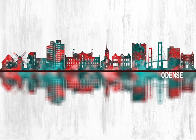 Odense Denmark Skyline