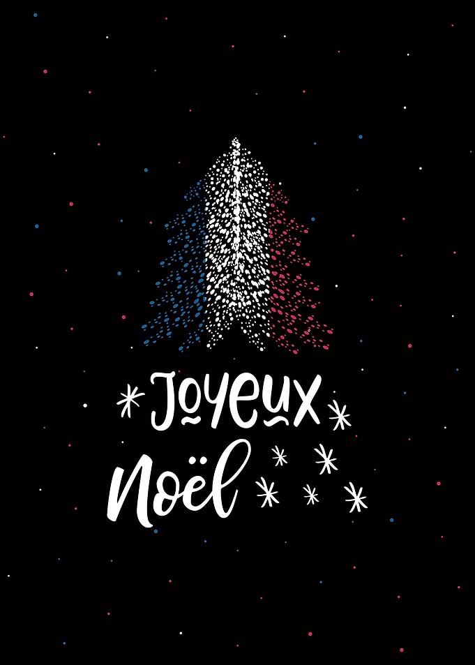 Christmas French flag