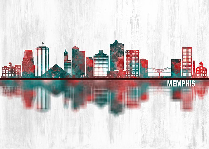 Memphis Tennessee Skyline