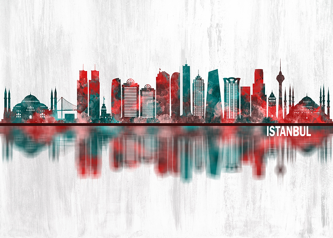 Istanbul Turkey Skyline