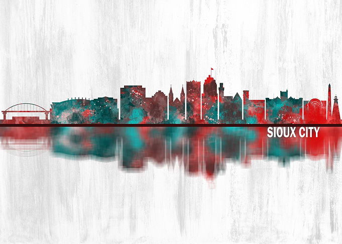 Sioux City Iowa Skyline
