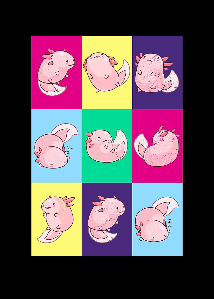 Axolotl Funny Retrolotl