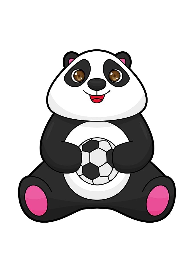 Panda Soccer Soccer player
