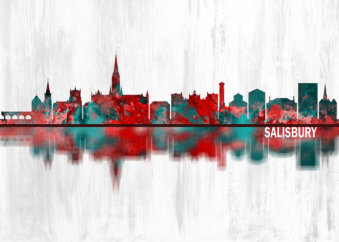 Salisbury England Skyline