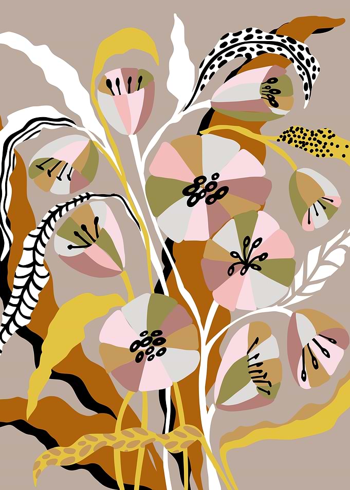 Earth Tone Autumn Flowers